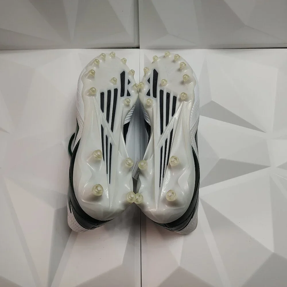 Adidas Mens Football Cleats 16 White Green Shoe Lacrosse Freak Carbon Low - Picture 3 of 16
